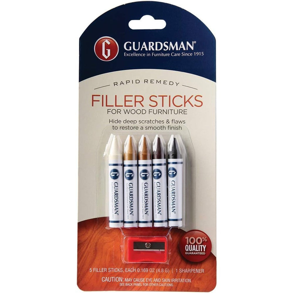 Guardsman Wood Furniture Filler Sticks 5 pack front view furniture repair kit