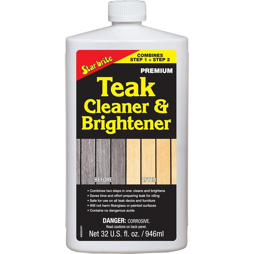 Star Brite Teak Cleaner and Brightener 32 fluid ounce bottle front view