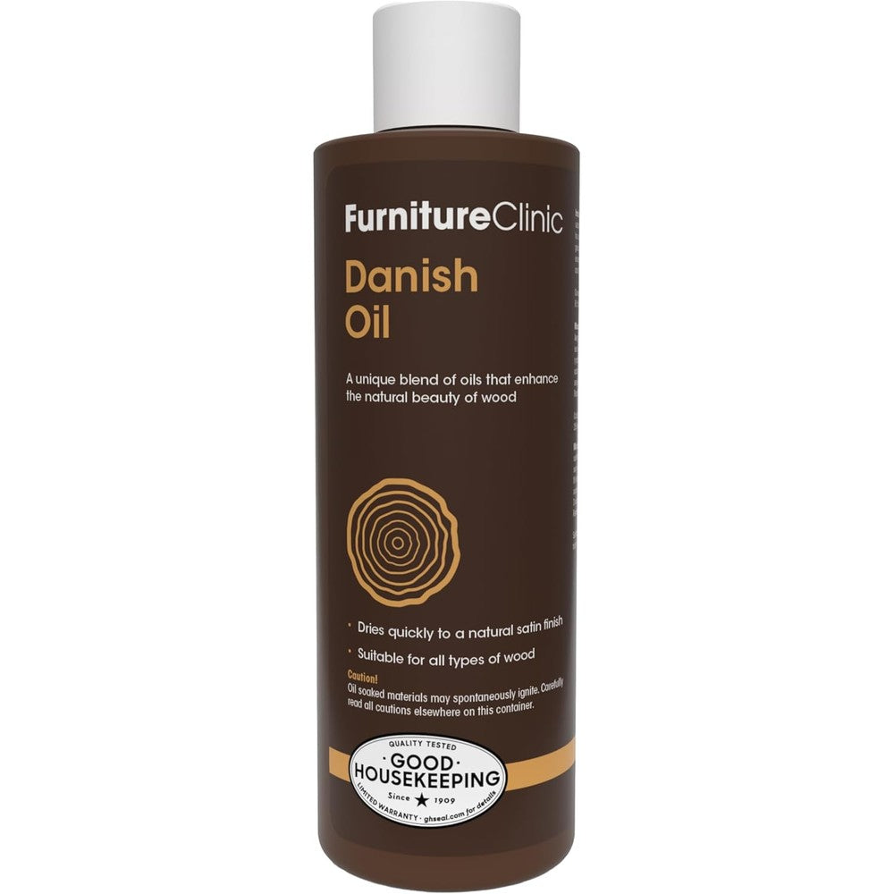 Furniture Clinic Danish Oil 250ml bottle front view