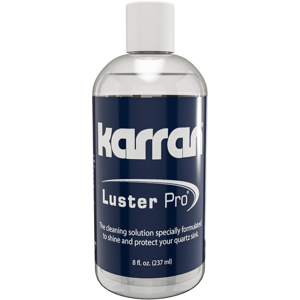 Karran Luster Pro Oil 8 fluid ounce bottle front view for kitchen sinks