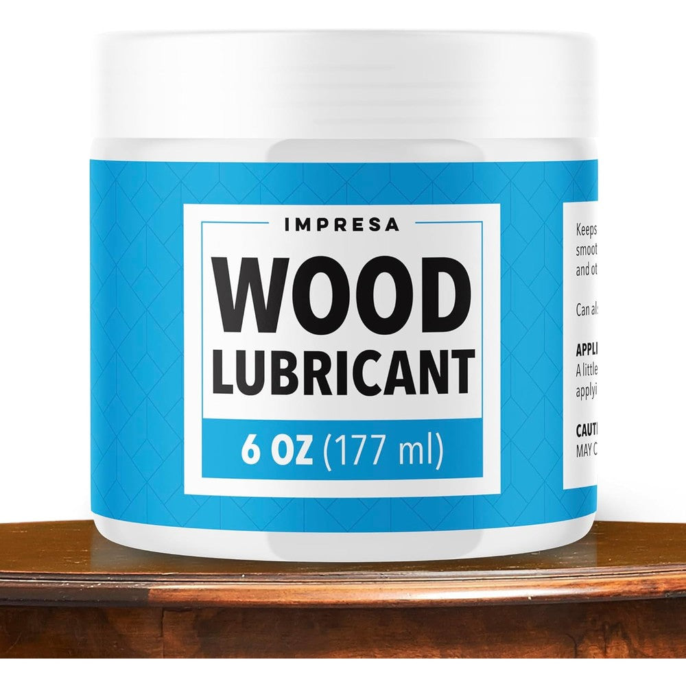 Impresa Wood Drawer Wax Paste For Friction Free Sliding And Squeak Elimination 6 Ounce Jar For Wooden Furniture Maintenance - Image 1
