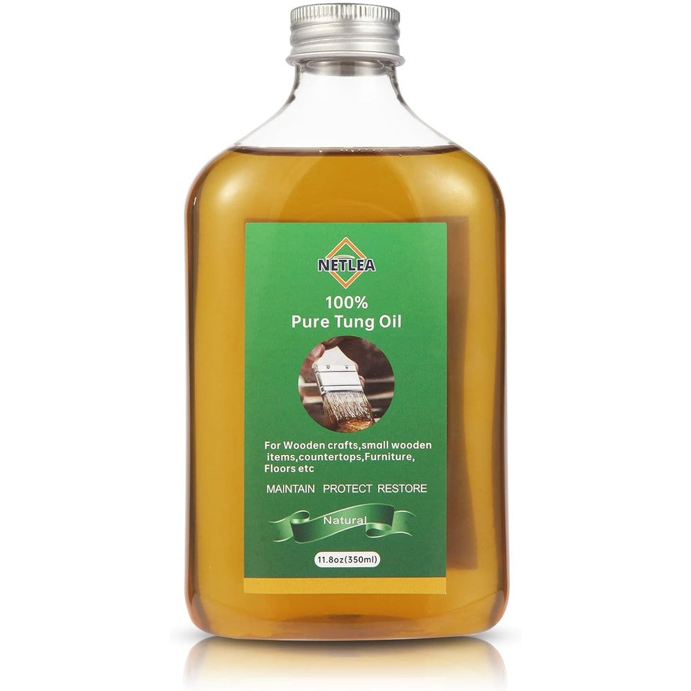NetLea Small Woodworking Tung Oil 350ml bottle front view
