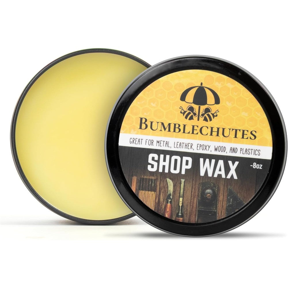 Bumblechutes All Purpose Shop Wax 8 Ounce tin front view