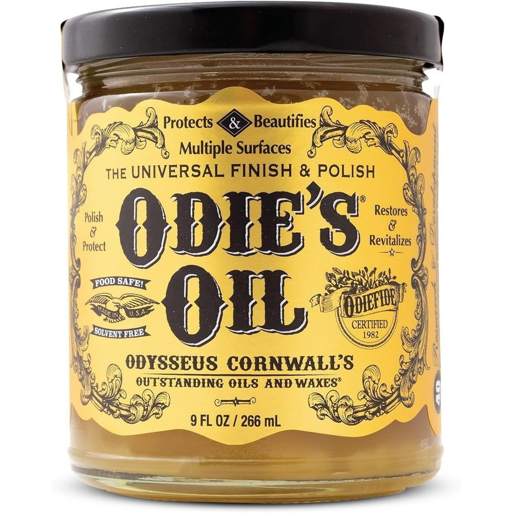 Odie's Oil Universal Finish 9 Ounce Jar front view