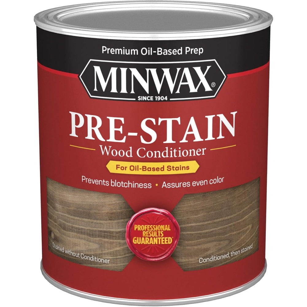 Minwax Pre-Stain Wood Conditioner 1 Quart front view oil-based treatment