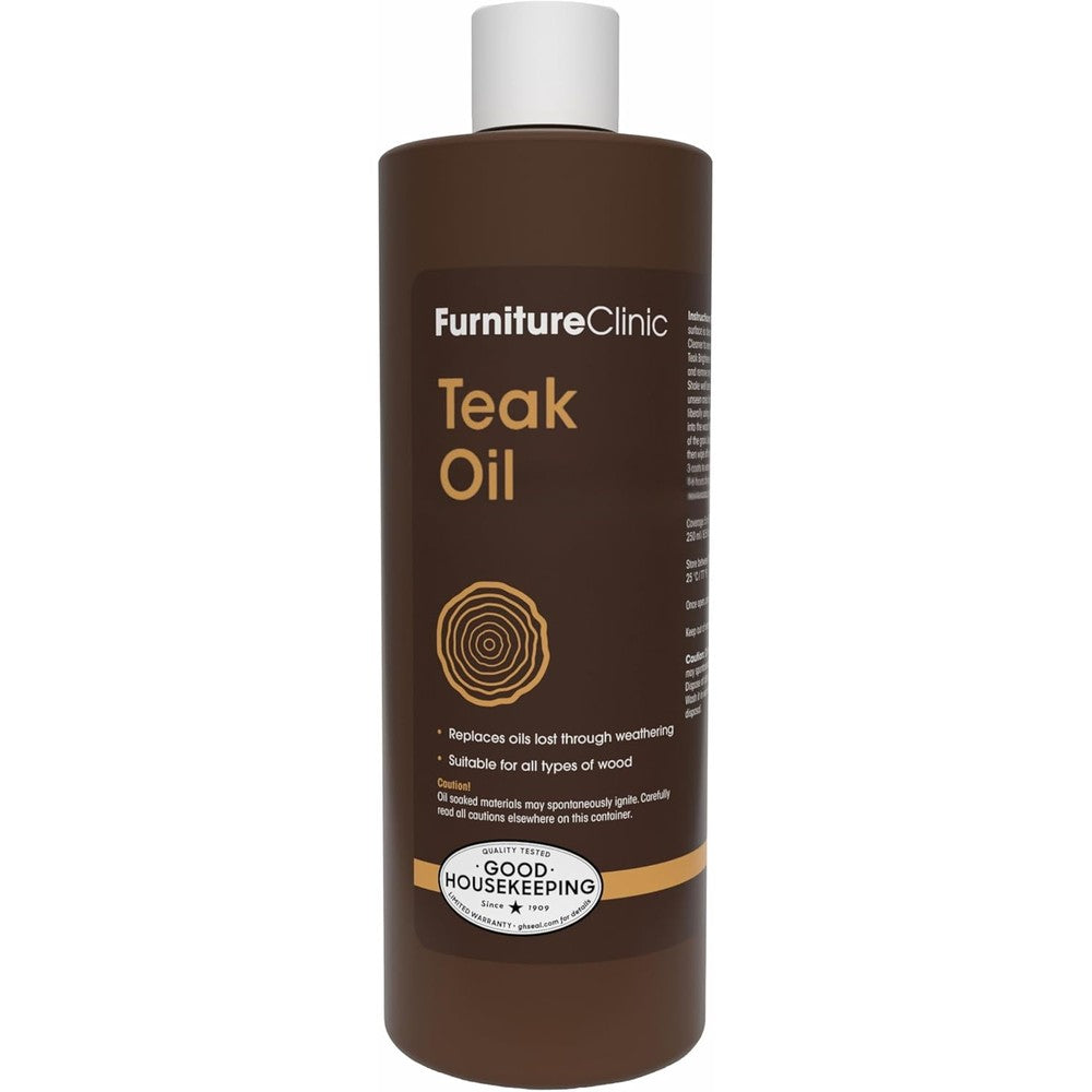 Furniture Clinic Teak Oil 500ml bottle front view