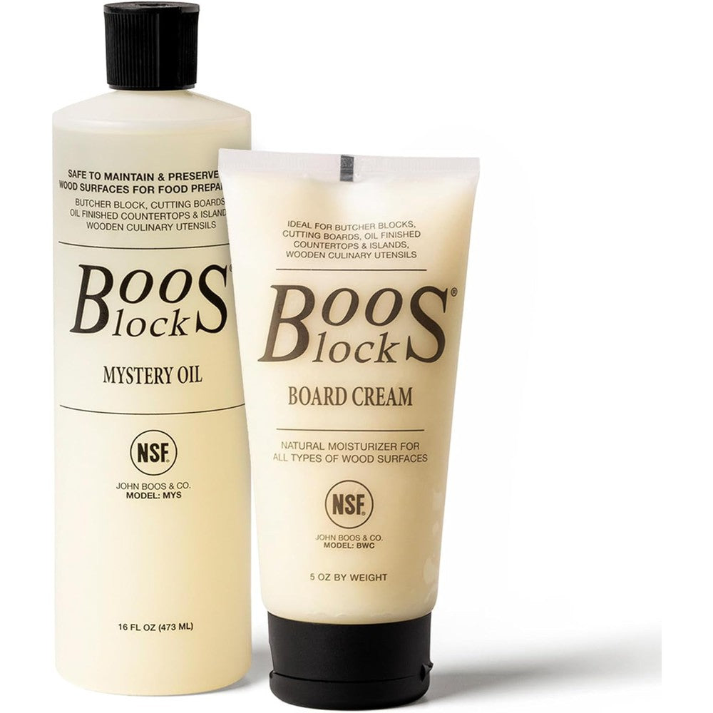 John Boos 2-piece care and maintenance set front view