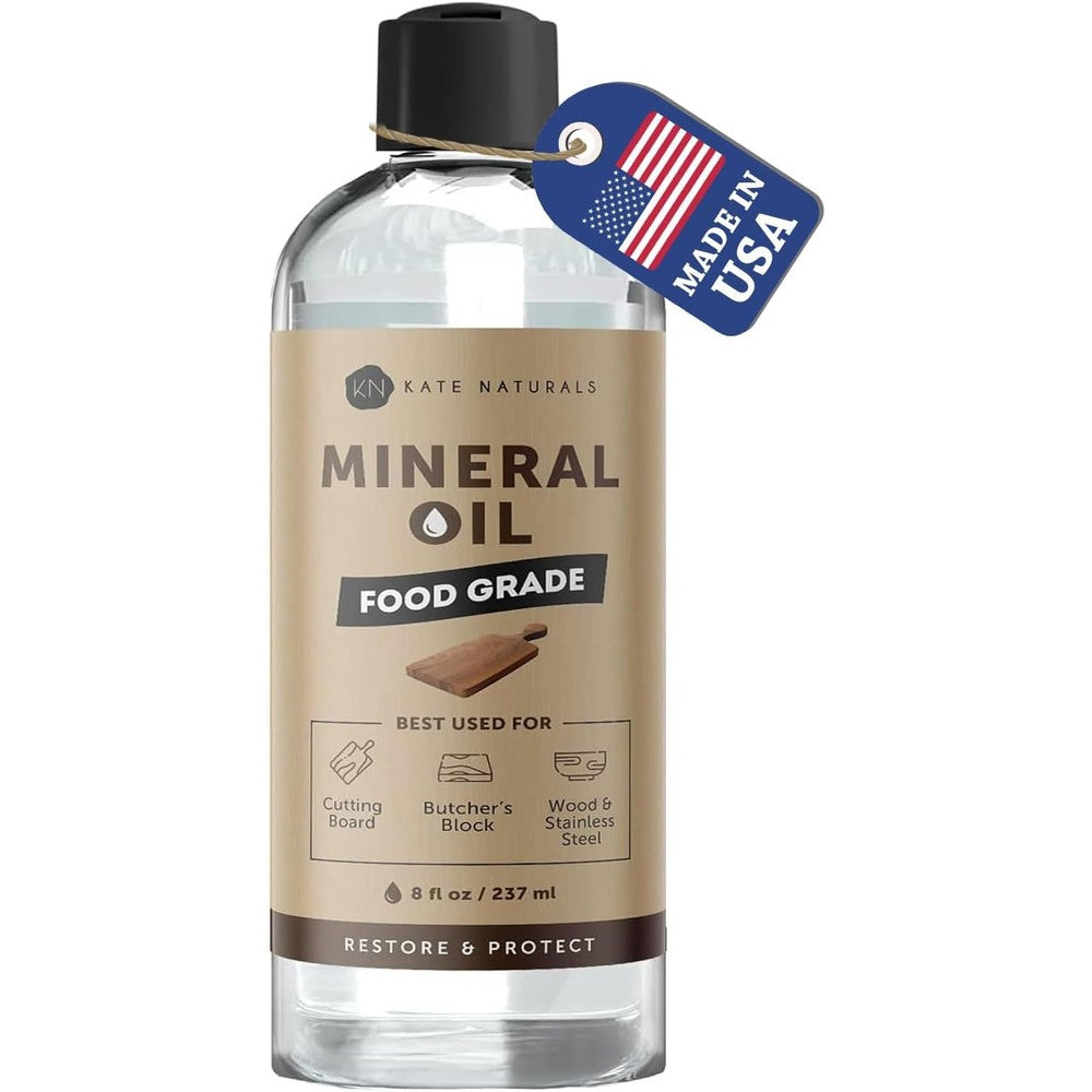 This high quality chopping board oil provides essential mineral oil for cutting board protection