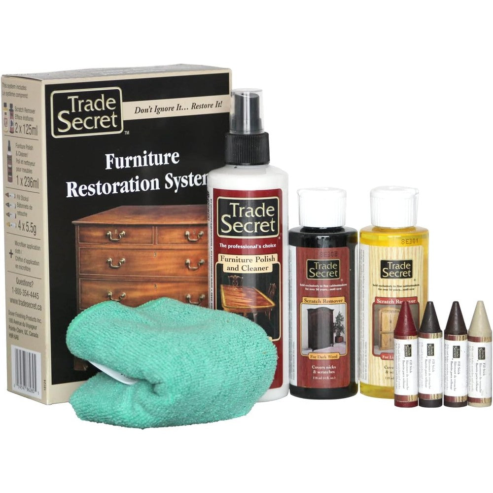 Trade Secret Complete Wood Furniture and Floor Restoration Kit front view