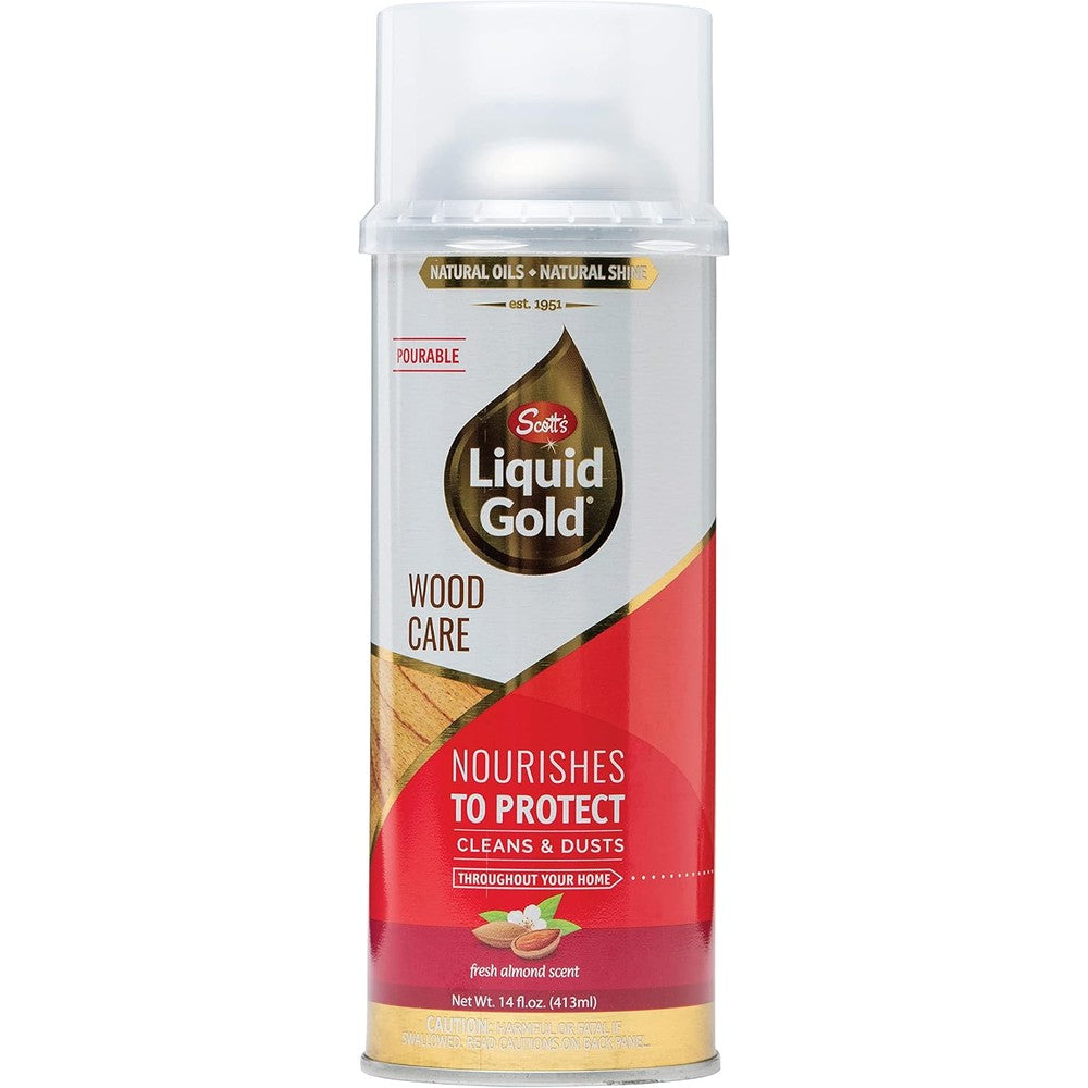 Scott's Liquid Gold Pourable Wood Cleaner front view authentic wood conditioner