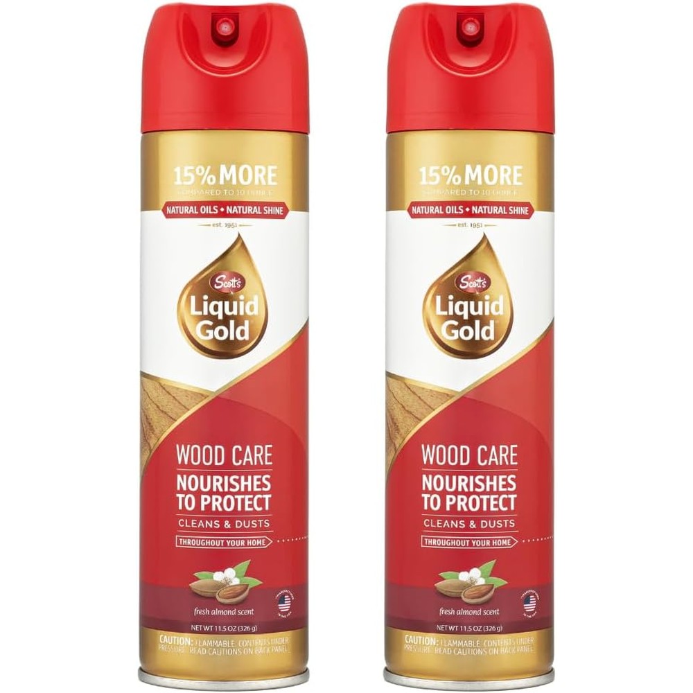 Scott's Liquid Gold Wood Cleaner and Polish 11.5 ounce two pack front view