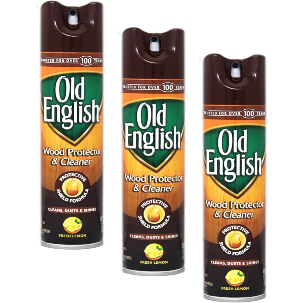 Old English Wood Protector and Cleaner Fresh Lemon 3 pack front view