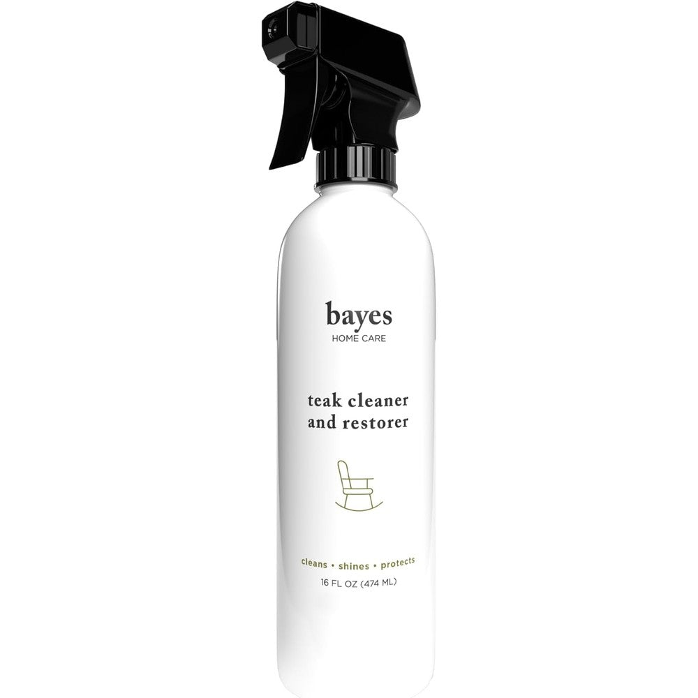 Bayes High Performance Teak Cleaner and Restorer front view for wood furniture care.