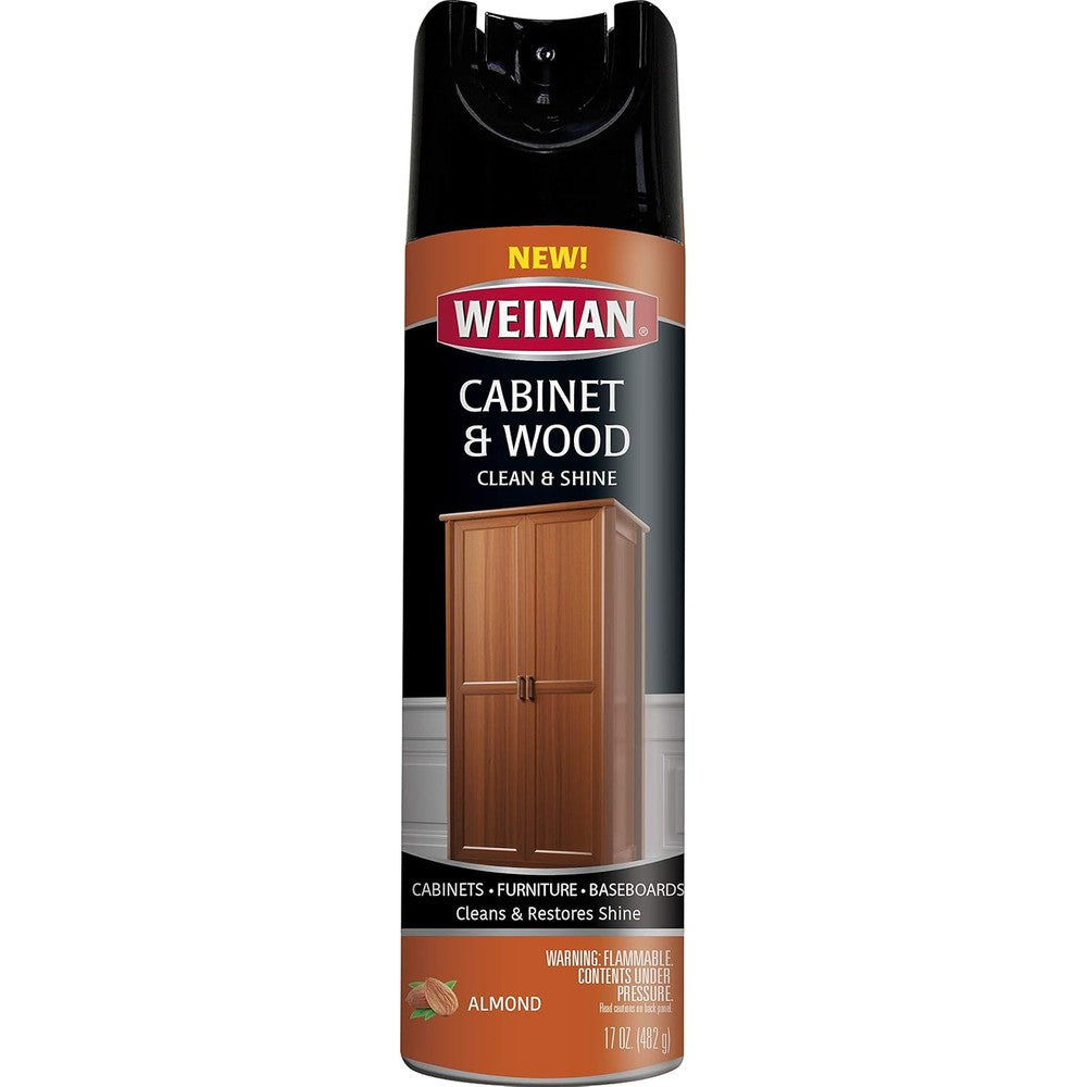 Weiman Cabinet and Furniture Polish 17 Ounce aerosol bottle front view