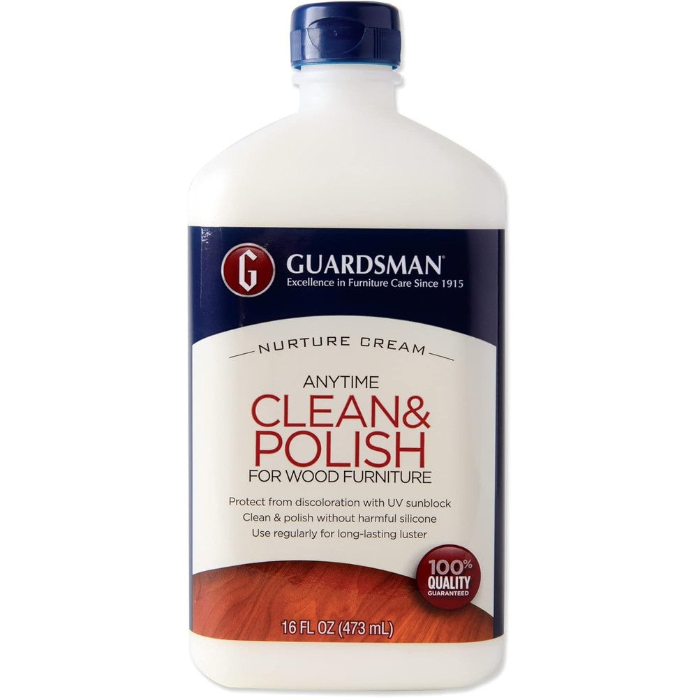 Guardsman Clean and Polish Wood Furniture Cream 461500 front view furniture care