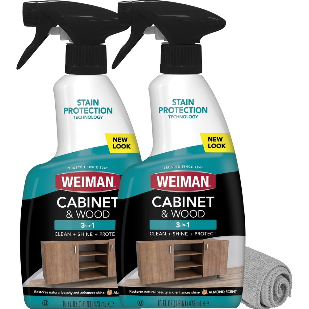 Weiman Cabinet and Wood Cleaner 2 pack front view