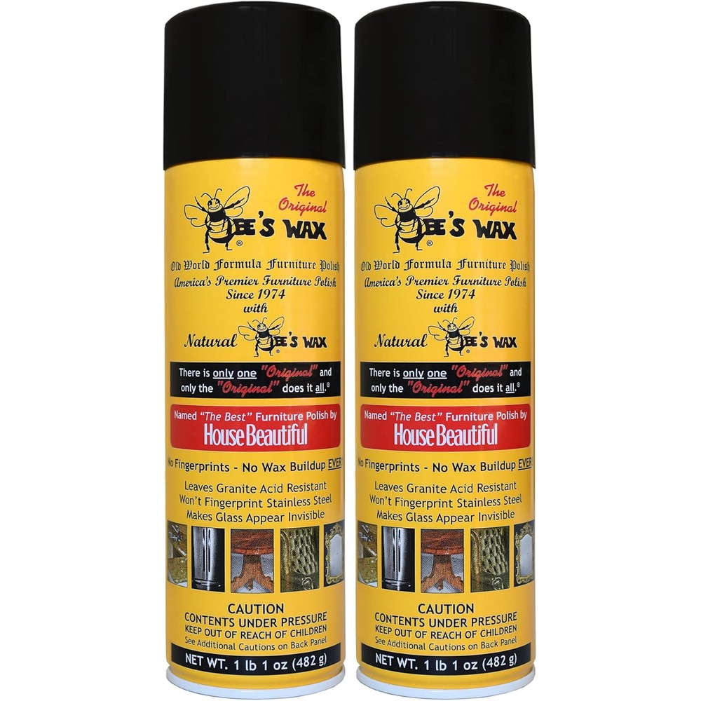 The Original Bee's Wax Old World Furniture Polish 2 Pack front view