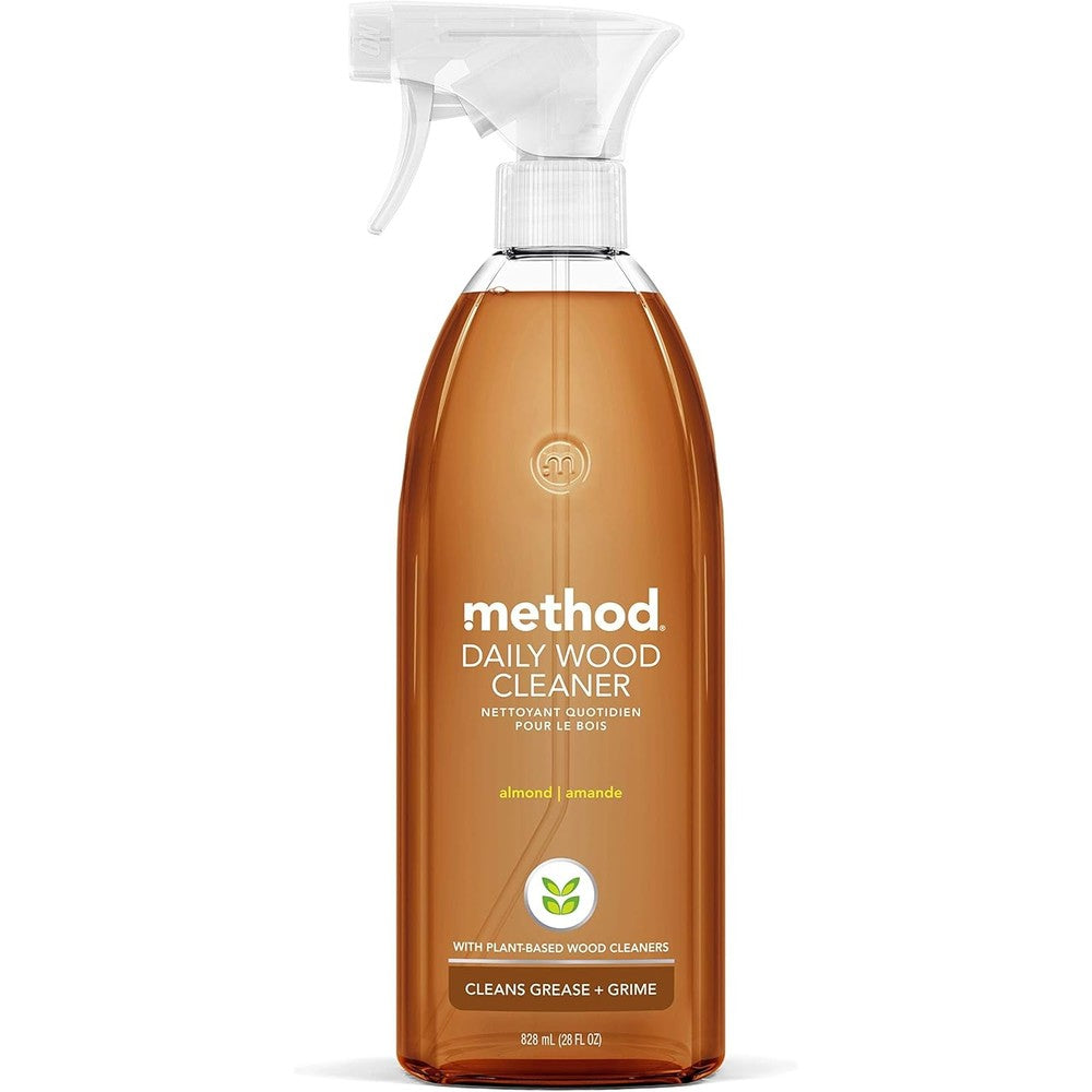 Method Daily Wood Cleaner Almond scent front view spray bottle