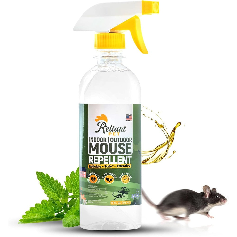 Reliant Pet Peppermint Oil Mouse Repellent Spray 16 ounce front bottle view natural pest control solution