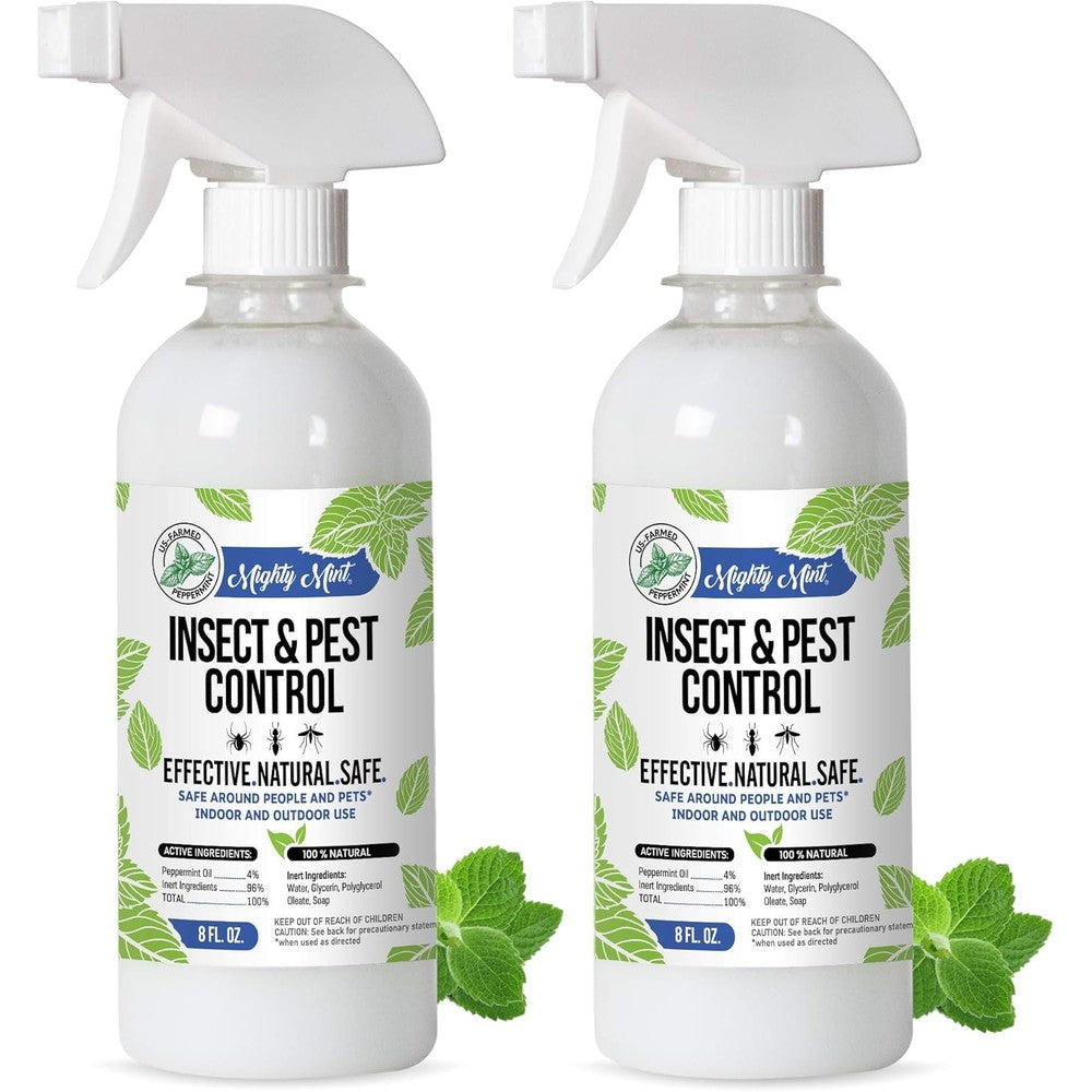 Mighty Mint insect and pest control peppermint oil spray front view natural bug repellent