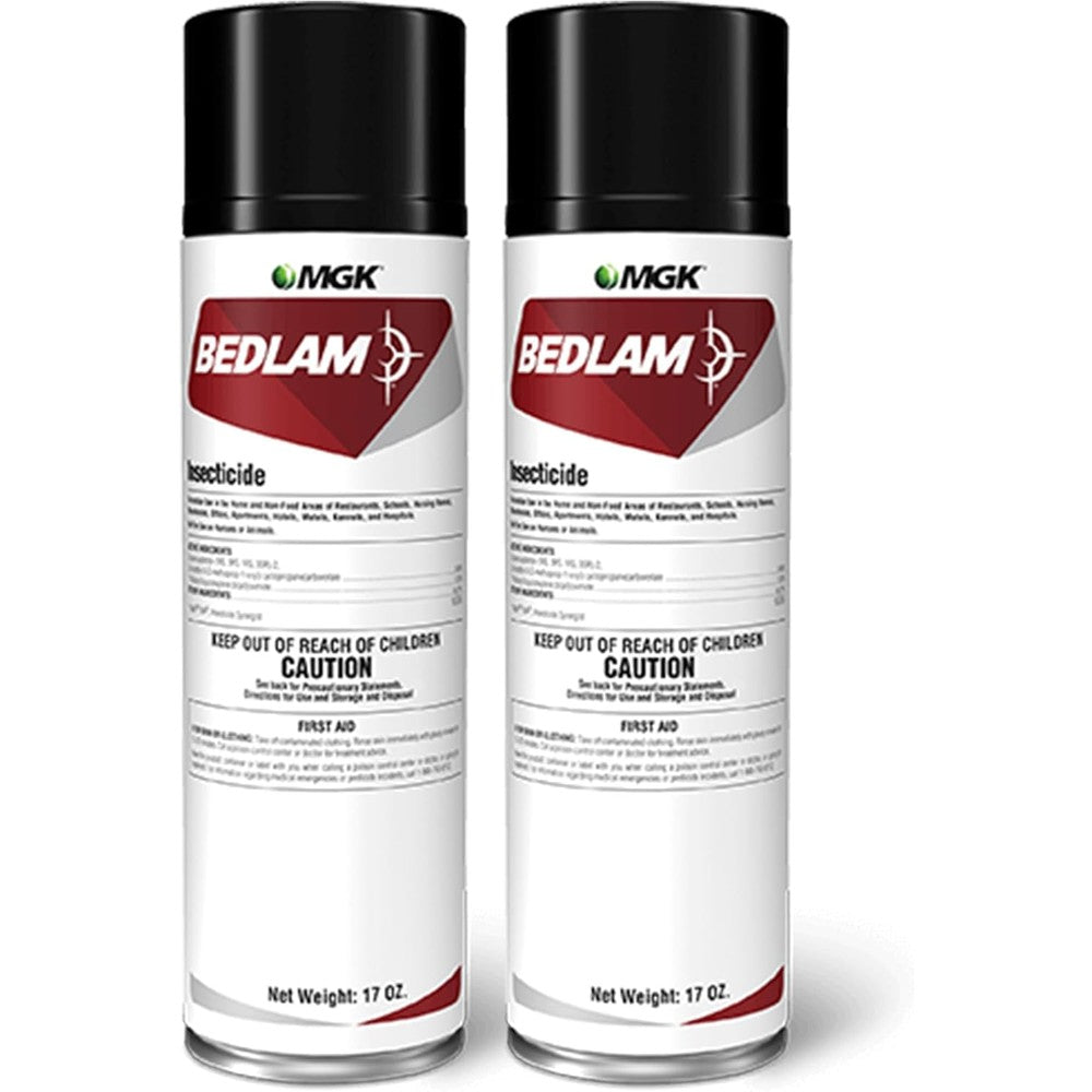 MGK Bedlam Bed Bug Spray two pack front view professional insecticide.