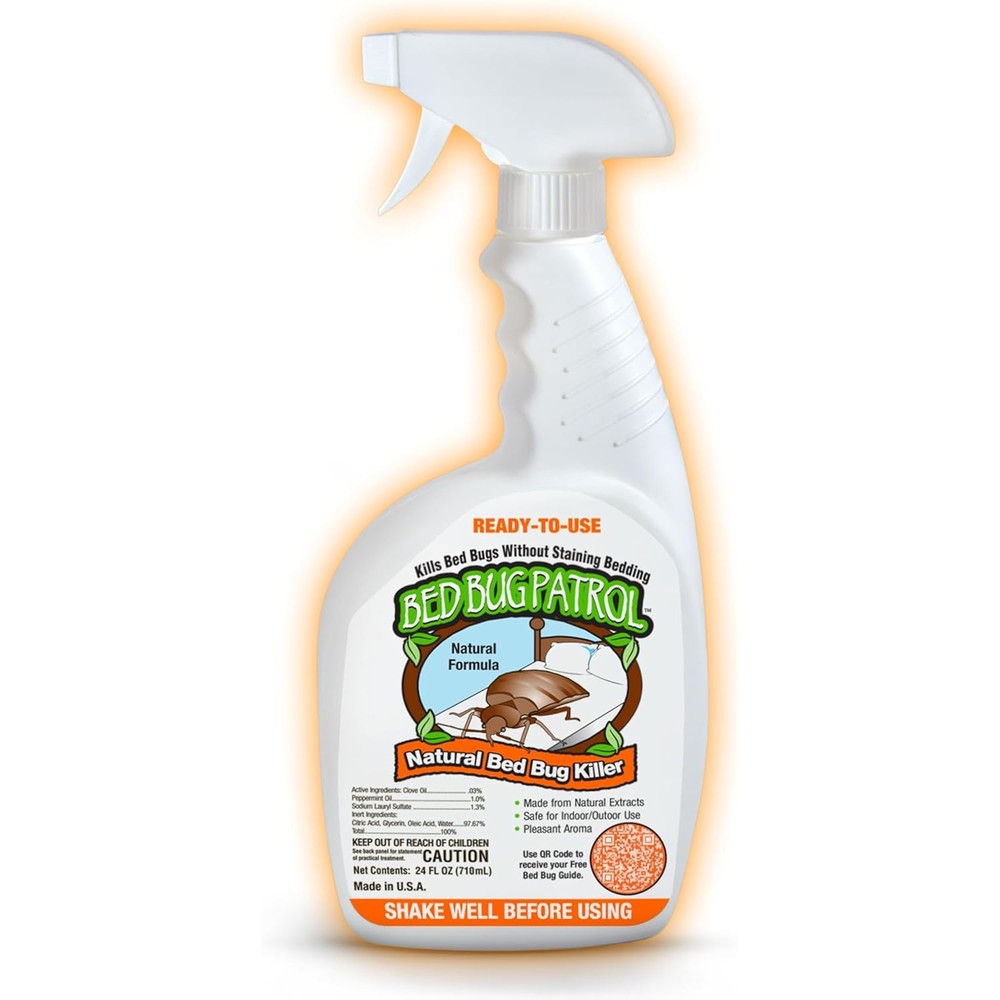 Bed Bug Patrol Natural Bed Bug Killer Spray 24 Ounce front view