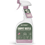 ECOPEST carpet beetle spray front view of the natural plant based insect killer bottle