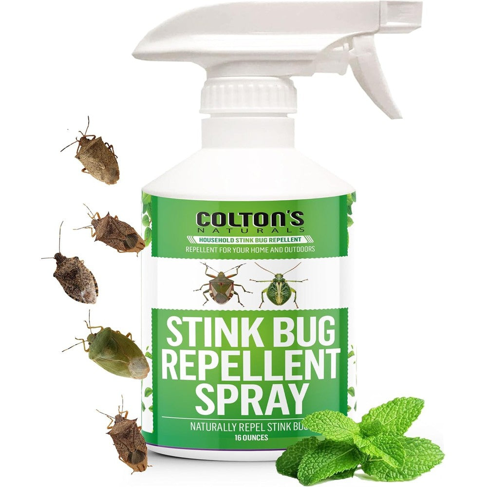 Colton's Naturals Stink Bug Repellent Spray 16 Ounce front view natural pest control bottle