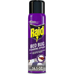 Raid Bed Bug Foaming Spray front view 16.5 ounce can for pest control.