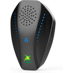 Neatmaster Ultrasonic Pest Repeller front view showing black plug-in design