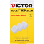 Victor PestChaser Indoor Ultrasonic Rodent Repellent 3 pack front view