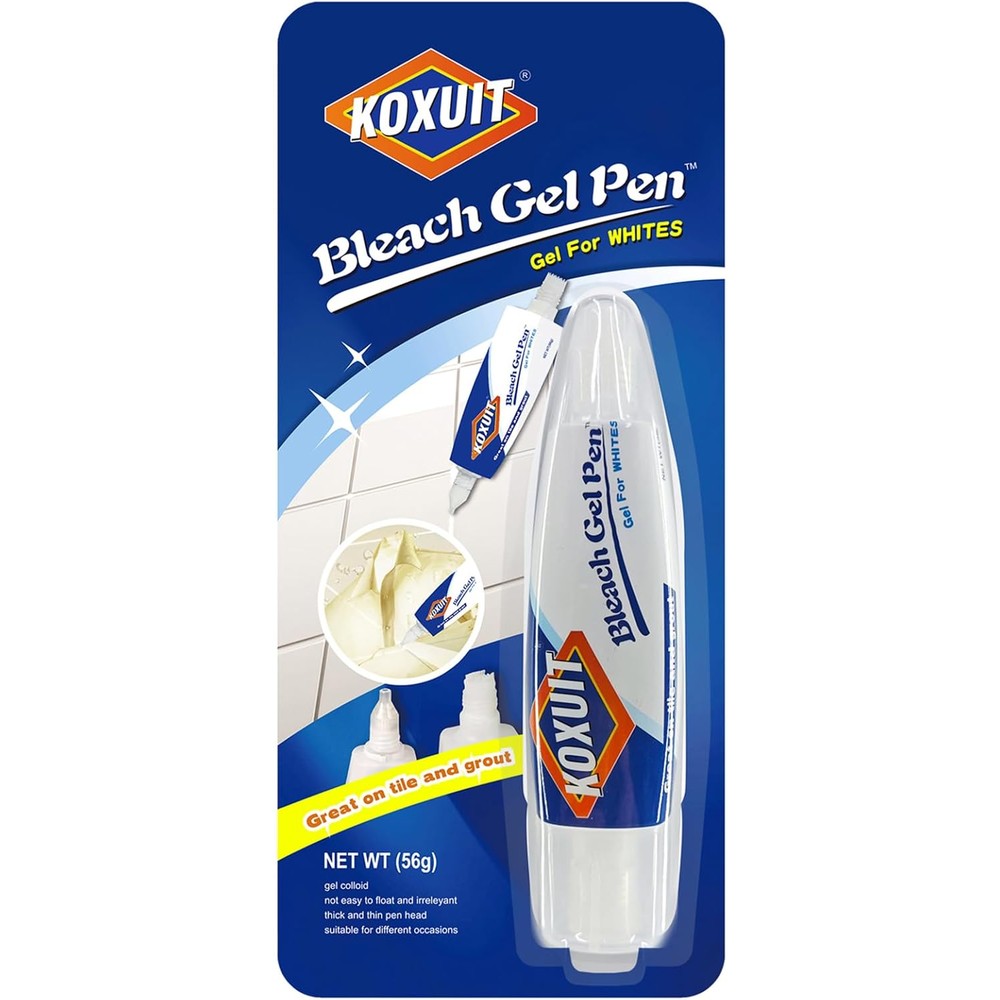 KOXUIT Portable Dual-Tip Bleach Pen front view for stain removal.