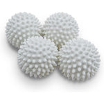 XIEHE Dryer Balls 4 Pack front view of white spiked laundry balls.