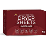 Perfa Carat Rouge Scented Dryer Sheets 60 count box front view showcasing premium packaging design