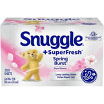 Snuggle Plus SuperFresh dryer sheets Spring Burst front view box packaging