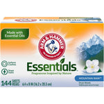 Arm & Hammer Mountain Rain fabric softener dryer sheets 144 count box for static control