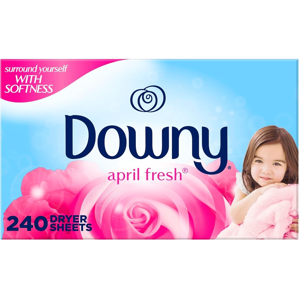 Downy April Fresh fabric softener dryer sheets 240 count box front view