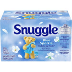 Snuggle Fabric Softener Dryer Sheets Blue Sparkle box front view for fresh laundry
