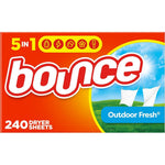 Bounce Outdoor Fresh Fabric Softener Sheets 240 count box front view
