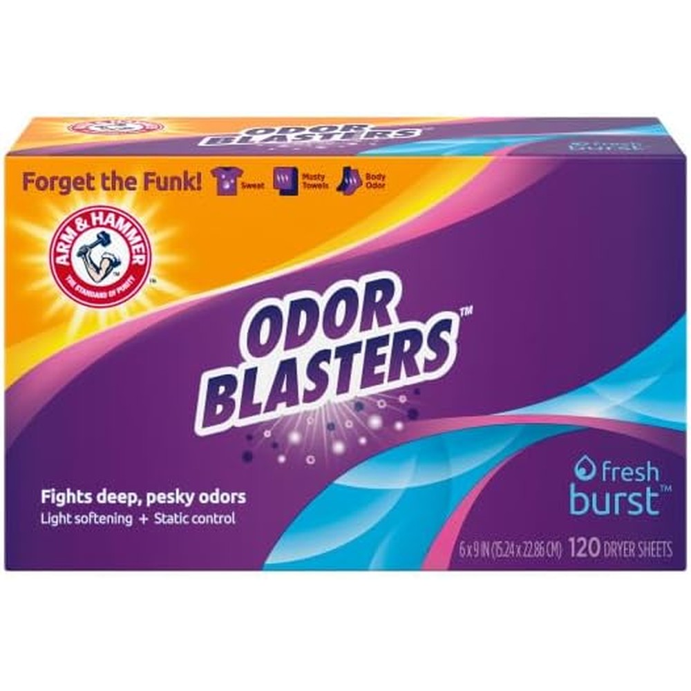 Arm & Hammer Odor Blaster Dryer Sheets Fresh Burst box for laundry