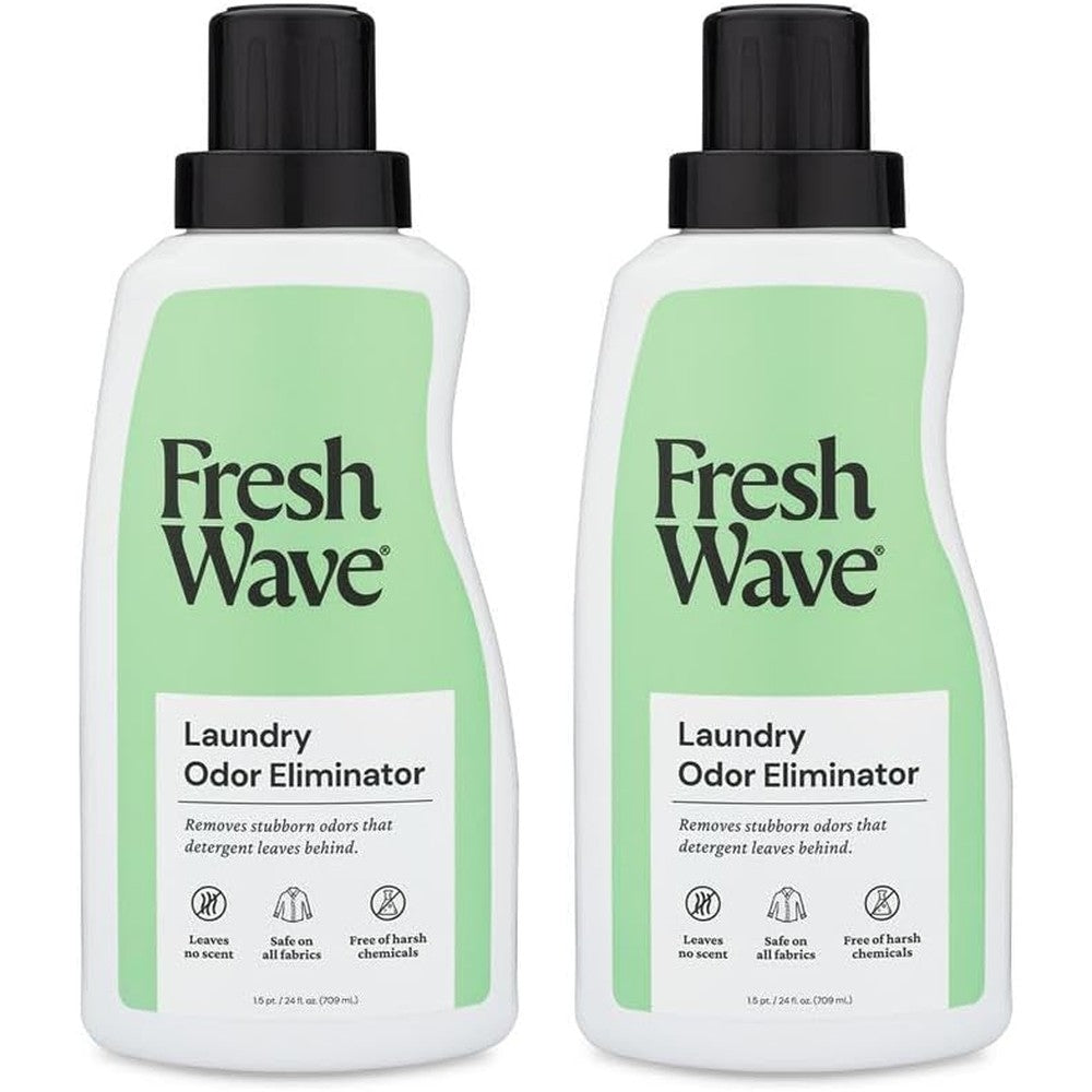 Fresh Wave Odor Removing Laundry Booster 24 Fluid Ounce front view plant-based deodorizer