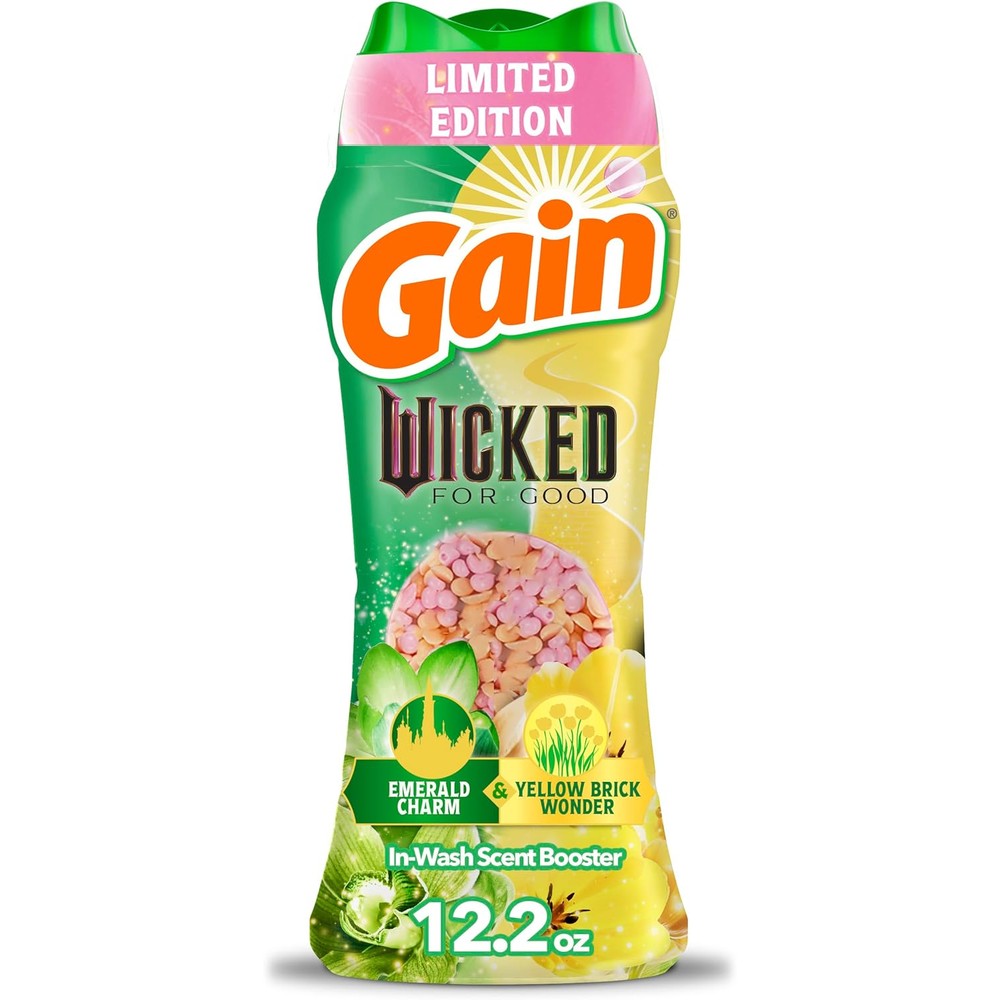 Gain Wicked For Good limited edition in wash laundry scent booster beads front view for long lasting clothing fragrance.