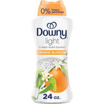 Downy Light Laundry Scent Booster Beads Orange Blossom front view for long-lasting freshness.