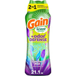 Gain Odor Defense In Wash Scent Booster Super Fresh Blast front view showcasing packaging