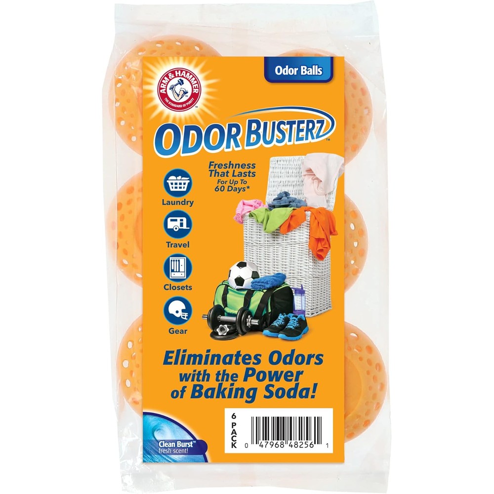 Arm and Hammer Odor Busterz 6 pack front view long lasting freshness