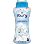 Downy Cool Cotton In-Wash Laundry Scent Booster Beads 24 Ounce bottle front view showing blue beads.