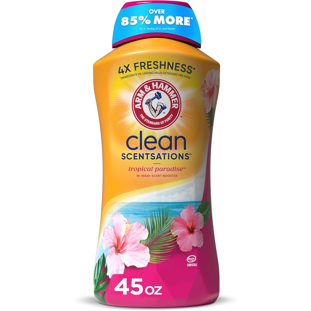 Arm & Hammer Clean Scentsations In Wash Scent Booster Tropical Paradise 45 oz bottle