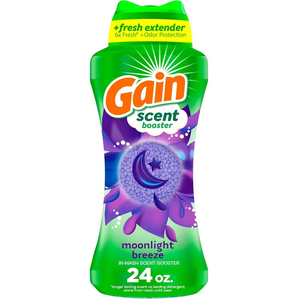 Gain Fireworks In-Wash Laundry Scent Booster Beads Moonlight Breeze front view