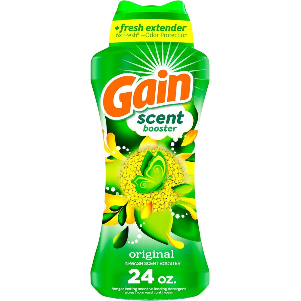 Gain Fireworks In Wash Laundry Scent Booster Beads Original Scent front bottle view