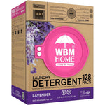 WBM 10-in-1 Laundry Detergent Pods 128 count bag front view high efficiency cleaning.
